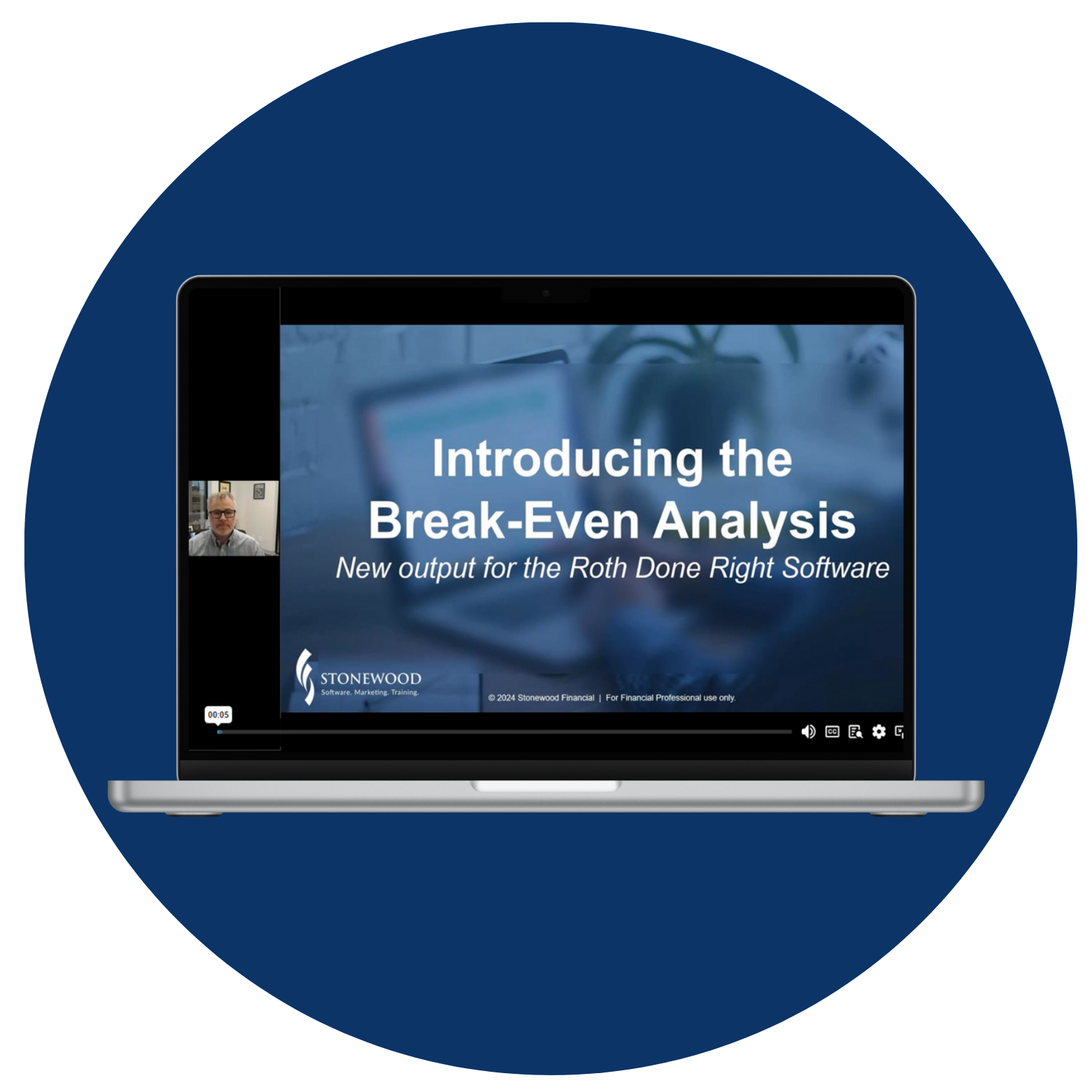RDR Webinar Blue Circle Icon